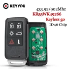 KEYYOU для VOLVO 6 кнопочный KR55WK49266 902 Мгц дистанционный Автомобильный ключ для VOLVO S60 S80 V40 V60 V70 XC60 XC70 2007-2016 автоматический БЕСКЛЮЧЕВОЙ смарт