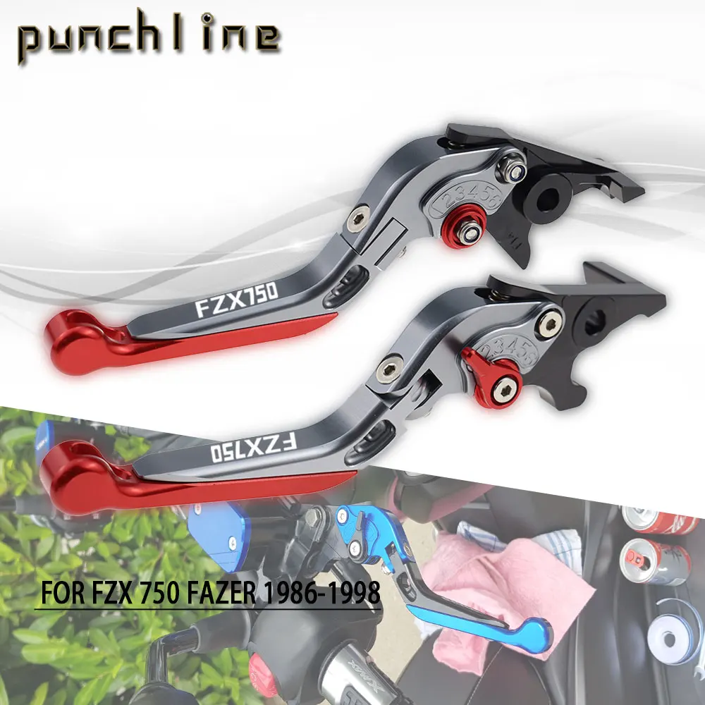 

Fit For FZX 750 FAZER 1986-1998 FZX750 FAZER CNC Accessories Folding Extendable Brake Clutch Levers Adjustable Handle Set