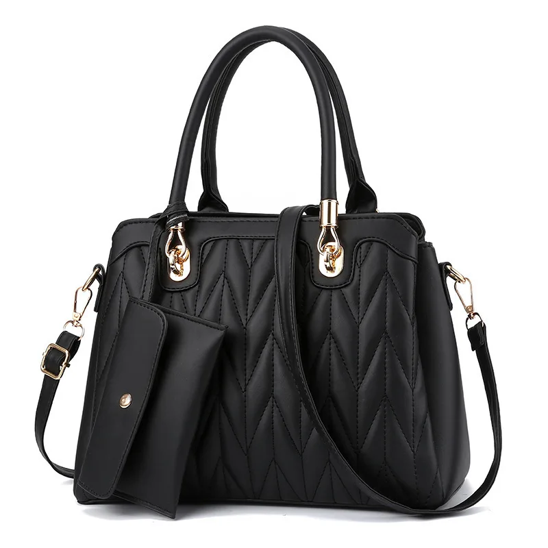 

Luxury Embroidery Thread Handbag For Women PU Leather Shoulder Messenger Bag Fashion Brands Top-handle Bag Shopping Bag