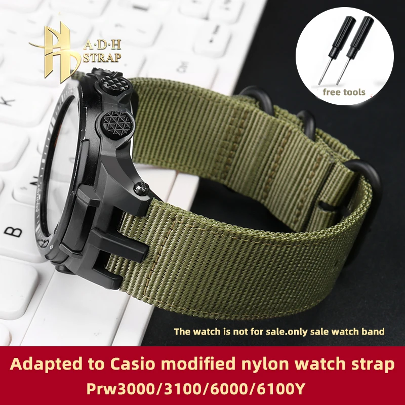 

Нейлоновый ремешок для часов Casio Protrek серии PRW3000/3100/6000/6100Y