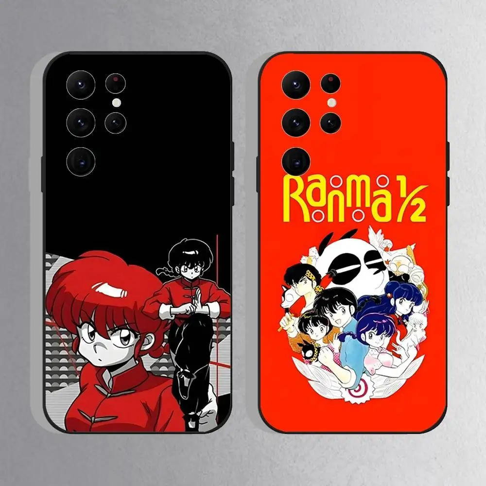 Фото Чехол для телефона Anime R-Ranma 12 для Samsung S10, S21, FE, S21, S26, S25, S24, S23, Ultra, S9, S22, Plus, черный, противоударный, из ТПУ №1
