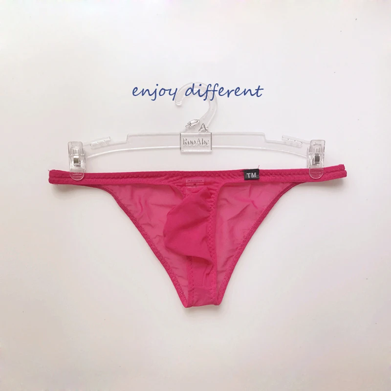 С низкой талией в сеточку прозрачное Мужское нижнее белье с выпуклым карманом