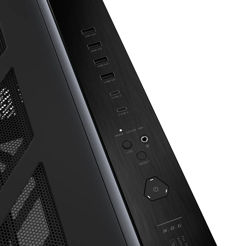 Фото Новый корпус ROG Cronox GR801 EATX Full Tower с панорамным обзором, 9,2-дюймовым ЖК-экраном и изогнутым закаленным стеклом для ПК (модель 2026 года) №5
