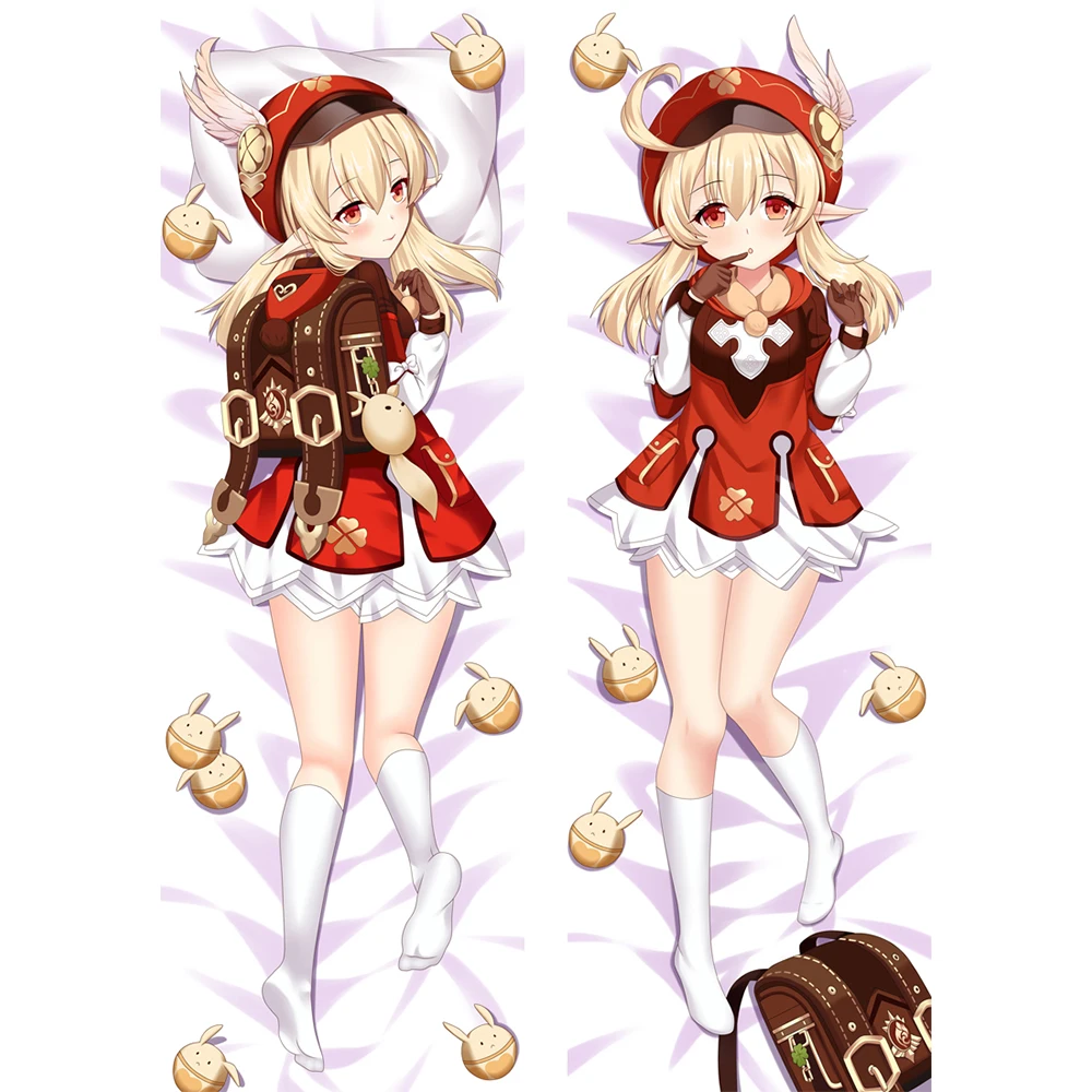 

Genshin Impact Klee Dakimakura Hugging Anime Body Pillow Cover 2WAY Peachskin Bedroom Bedding Cosplay Pillowcase Otaku Gifts