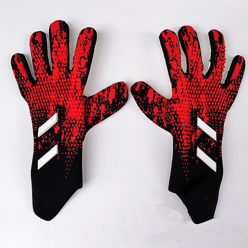 

New Goalkeeper gloves Men Goalie Soccer Glove Thicken Latex Foam Professional Training Football Gloves guantes de portero
