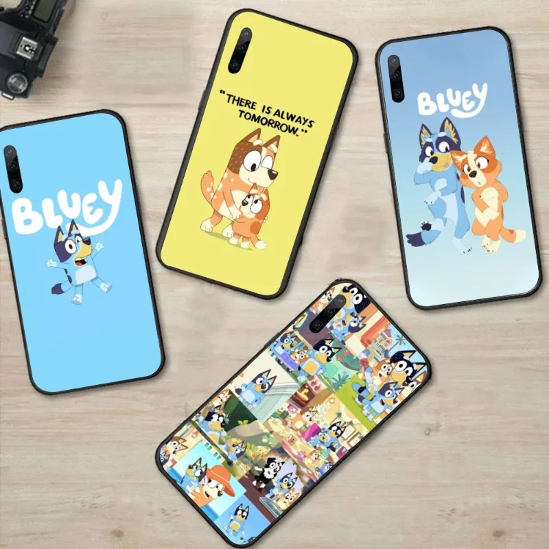 Фото Милый мультяшный чехол Blueys для телефона Huawei P50 P40 P30 Pro Lite P Smart 2021 2019 Magic 3, мягкий черный чехол для телефона №1