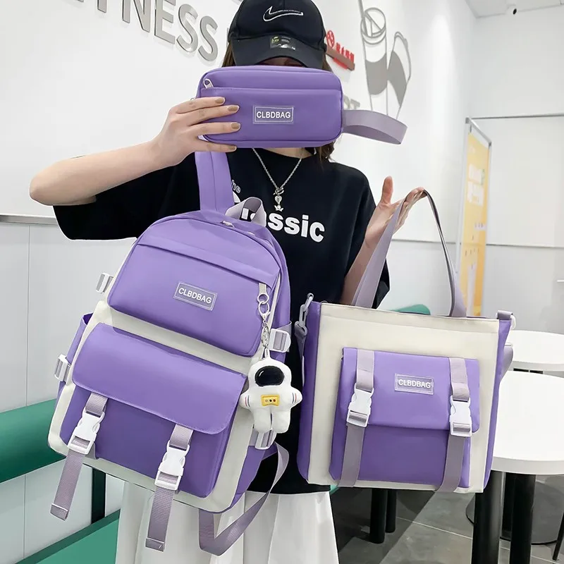 3 в 1 шт./комплект Женский нейлоновый водонепроницаемый рюкзак |