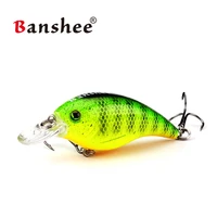 banshee 2 4 shallow diving crankbaits rattle fishing lures artificial hard bait for bass fishing