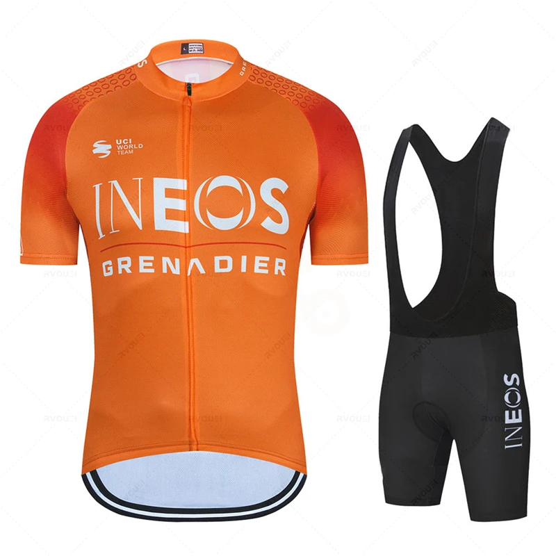 

2022 INEOS Grenadiers Cycling Jersey Set New Team Cycling Clothing Maillot Cycling Clothes Bib Shorts Set Men Bike Ropa Ciclismo