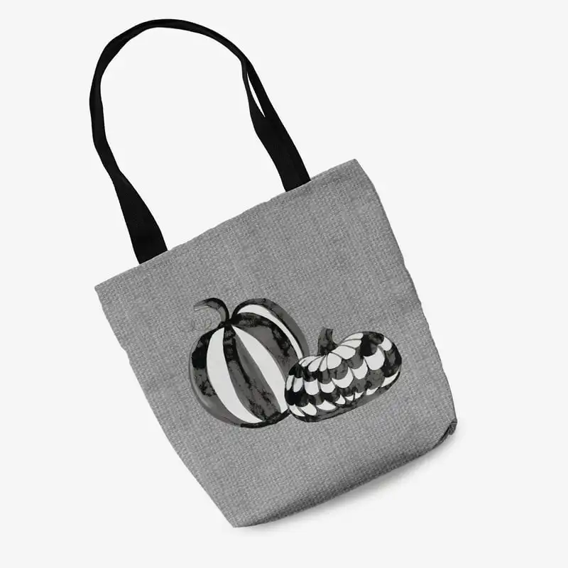 

or Treat Pumpkin Duo Halloween Tote Bag