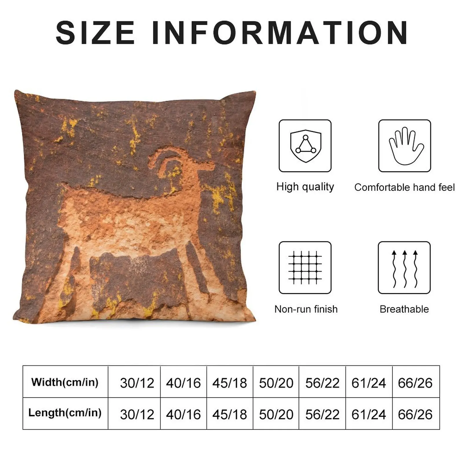 Декоративная подушка для дивана Desert Ram Petroglyph возле Moab