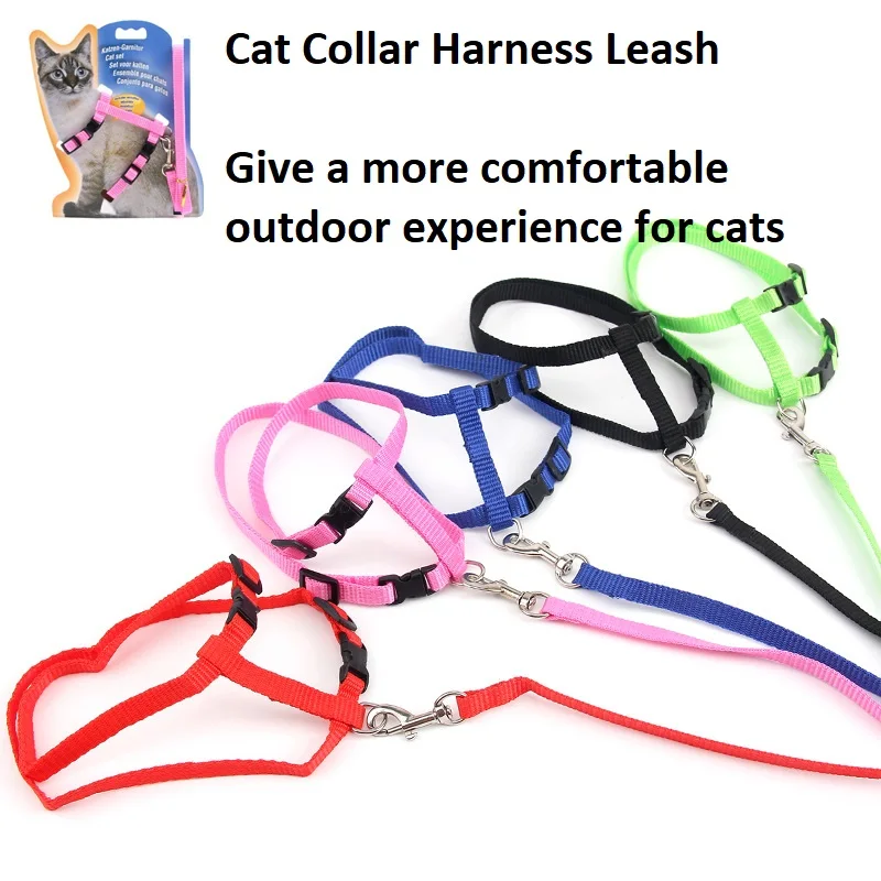 

Поводок для кошек, регулируемый нейлоновый ошейник для маленьких собак