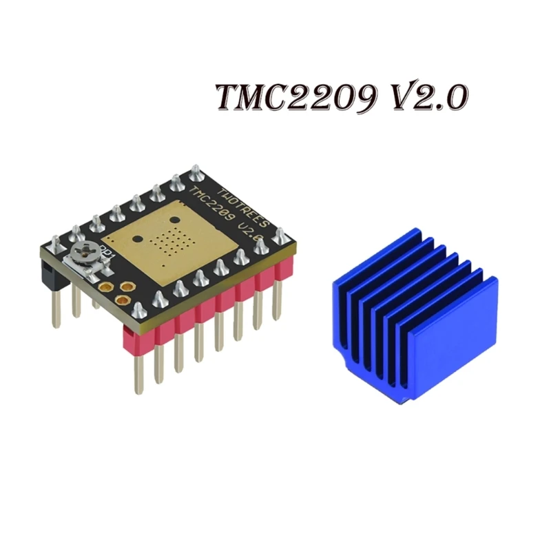 

TMC2209 V2.0 Stepper Silent Stepping Motor Driver For 3D Printer with Heatsink Microsteps 5.5-28V 2.5A Max