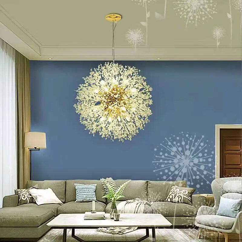 

Nordic modern crystal dandelion led chandelier lighting chandelier living room dining room bedroom home decoration Chandelier