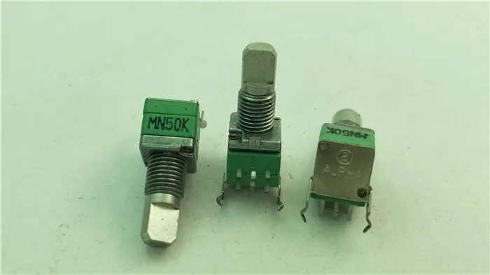 

Alpha RD902-20 RK097G двойной потенциометр MN50K длина хвостовика 15 мм f фоторемень кронштейн