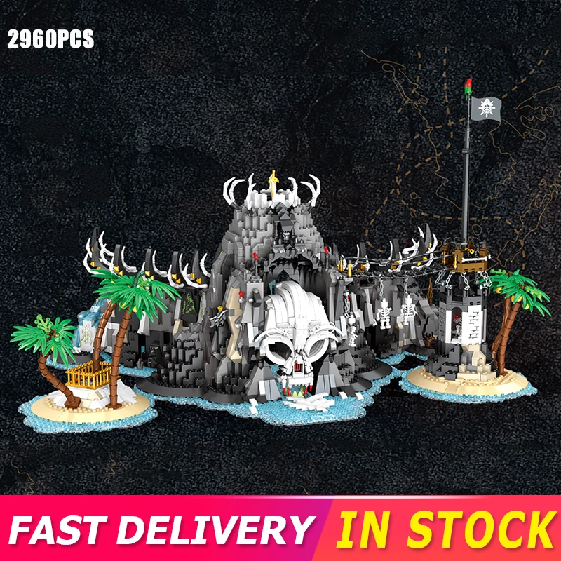 

Creator Street View The Pirate Bay Model Building Kit Compatible Blocks Ideas Architecture Pirate Series Moc Bricks Toys Kids