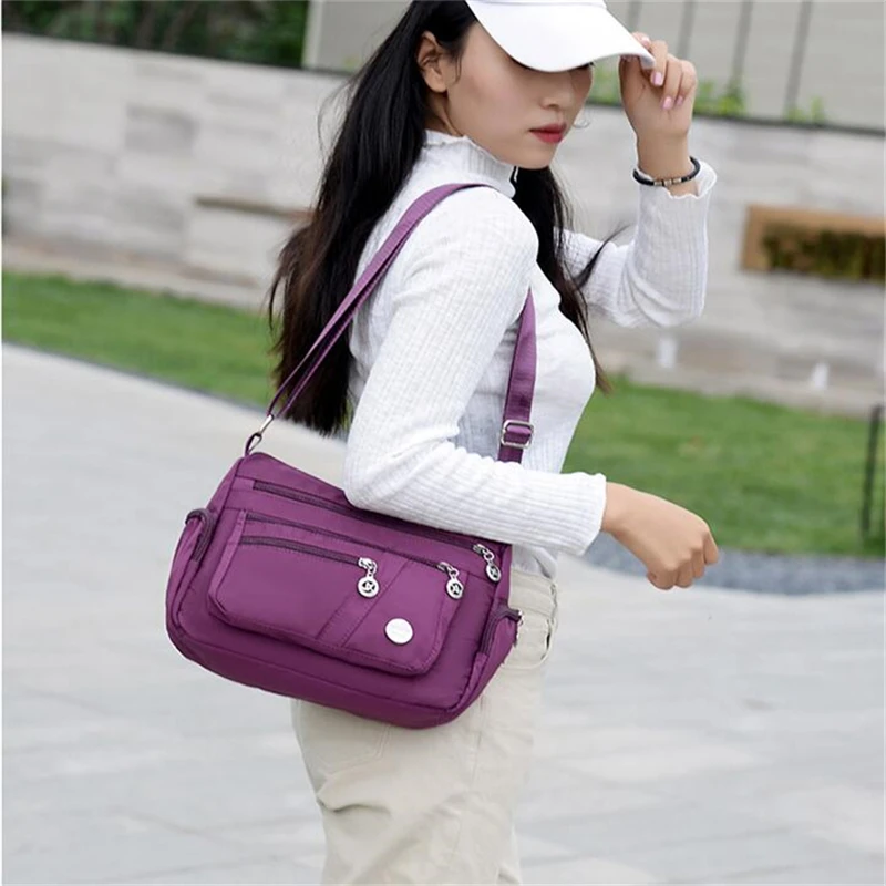 Xiaomi Women Bag Nylon Waterproof Messenger Bags For Lady Crossbody Large Capacity Travel Shoulder Bag Casual Handbags