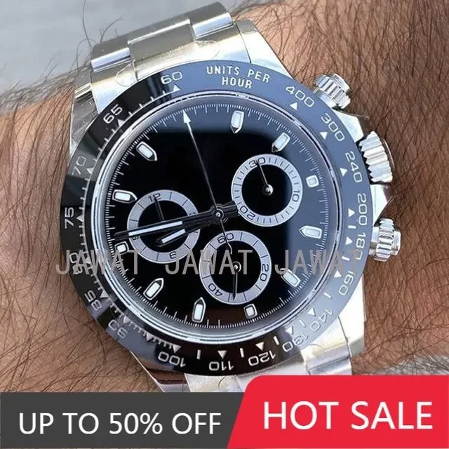 

Top Men's Luxury Watch Waterproof Automatic Movement Ceramic Bezel Sapphire Glass 316L Stainless Steel Solid Strap Male Watch