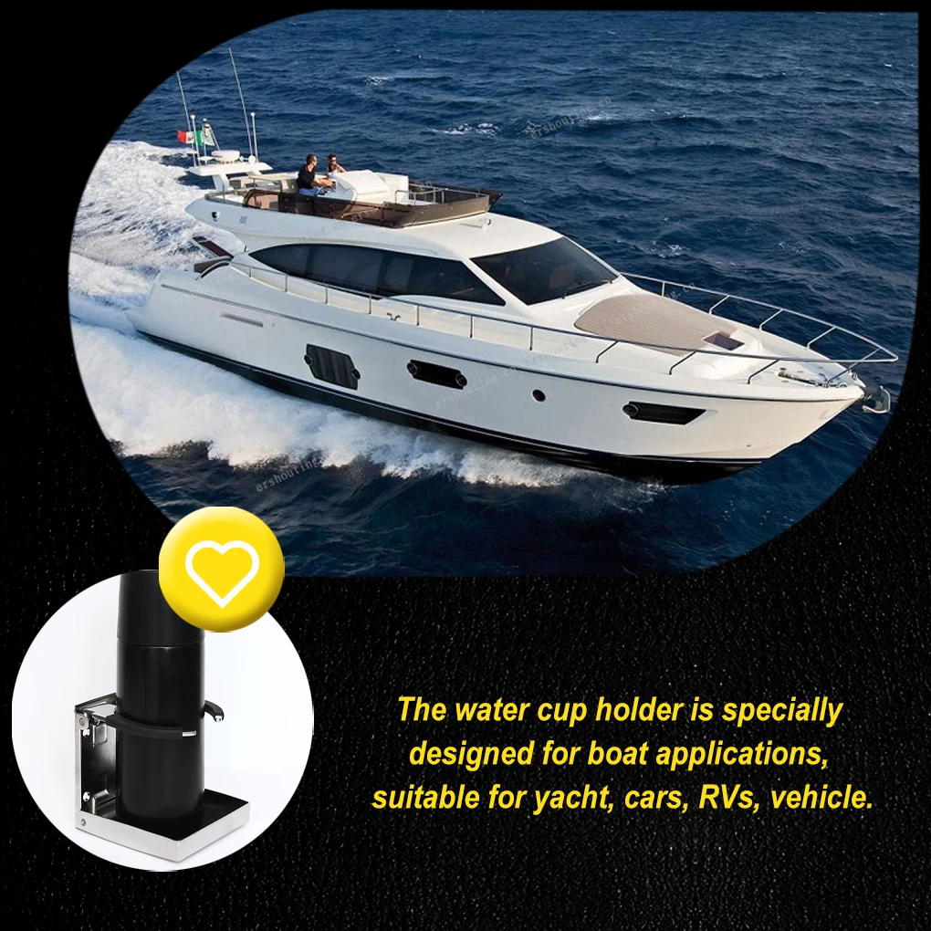

Cup Holder Stainless Steel Foldable Bracket Support Accessories Caravans