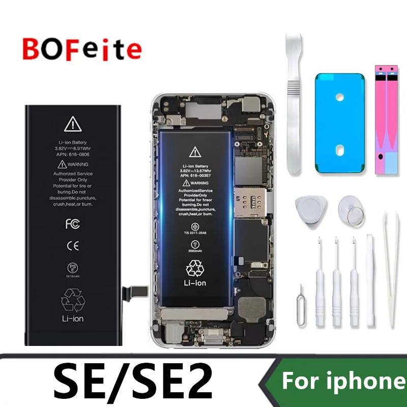 Enlarge BoFeite Battery For iPhone SE SE2  Replacement Bateria For Apple iPhone Battery  with Repair Tools Kit