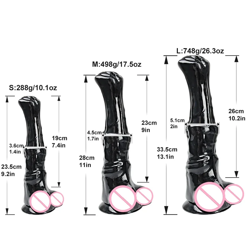 Гигантский конский фаллоимитатор реалистичный пенис член женский мастурбатор
