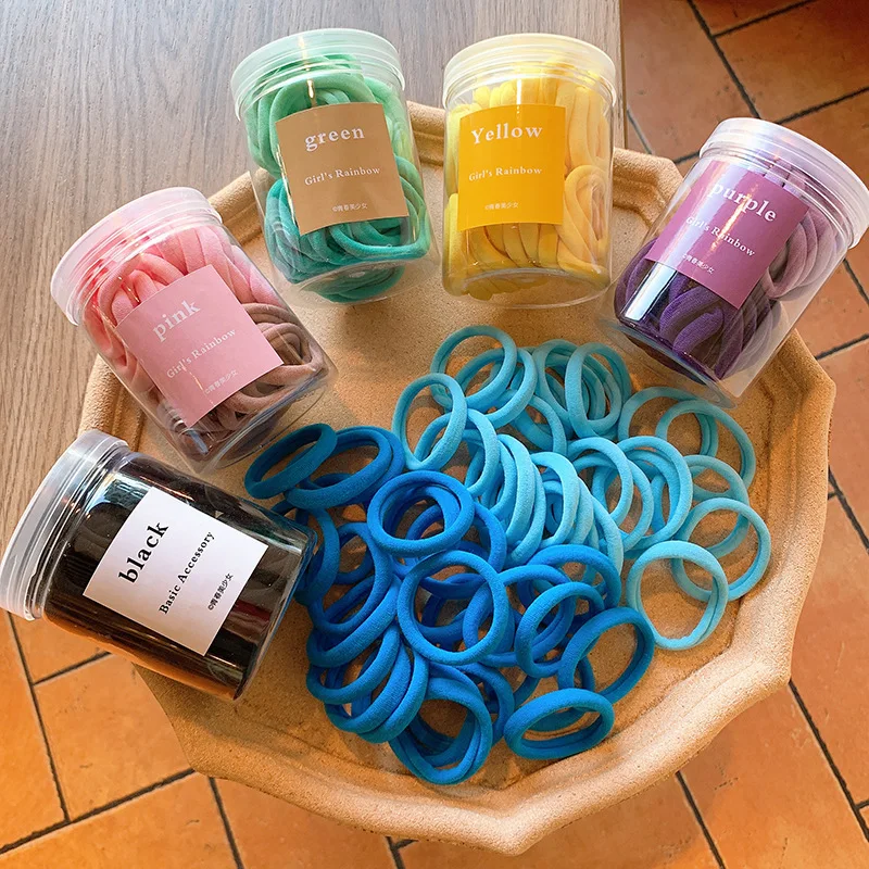 

Hot Selling Women Hair Tie Comfortable Macaroon Style Elastic Hair Bands Scrunchy