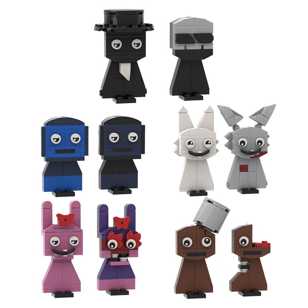 MOC Incredibox Sprunki кукла-эльф строительные блоки музыкальная игра милый тюнер Венда