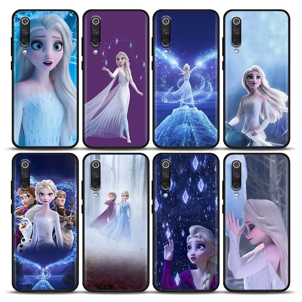 

Phone Case for Xiaomi Mi A2 8 9 SE 9T 10 10T 10S CC9 CC9E Note 10 Lite Pro 5G Soft Silicone Case Cover Anime Queen Elsa Frozen