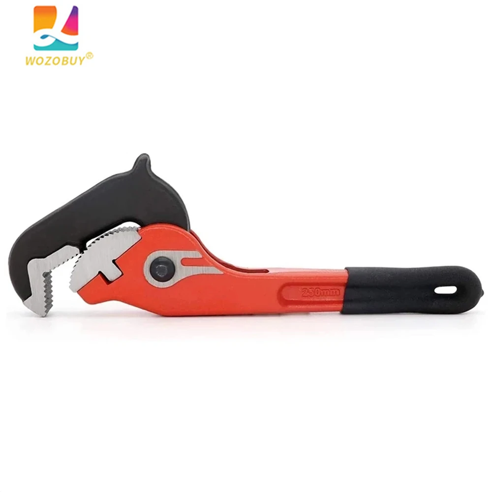 

WOZOBUY Multifunctional Wrench Pliers For Plumbers 10 Inch Automatic Adjustment Quick Pipe Wrench Ratchet Wrench