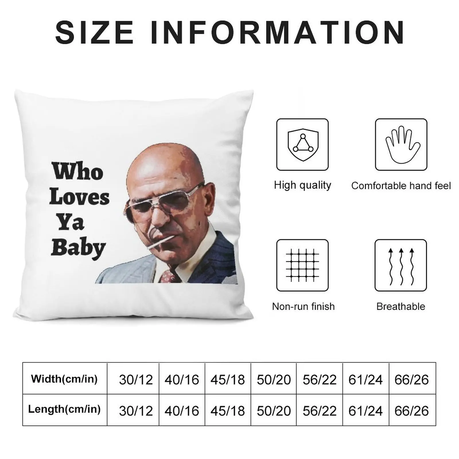 Kojak - Who Loves Ya Baby Декоративная подушка Роскошный декор