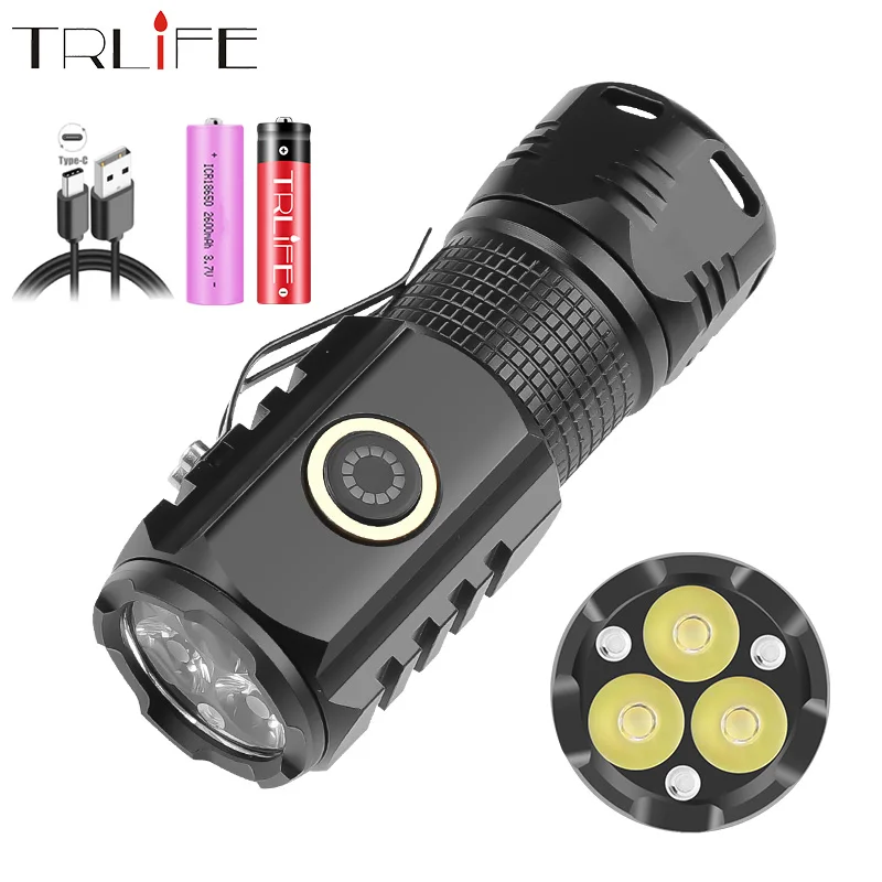 

99900000LM популярный мини Сильный фонарик 1000 Вт ультра яркий прожектор открытый портативный маленький фонарь Многофункциональный зажим светильник