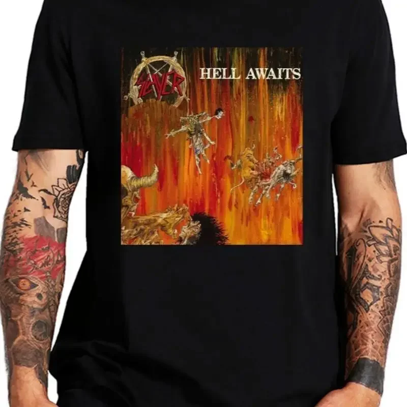Фото Футболка Slayer Hell Awaits Tour, черная, новая, любой размер №1