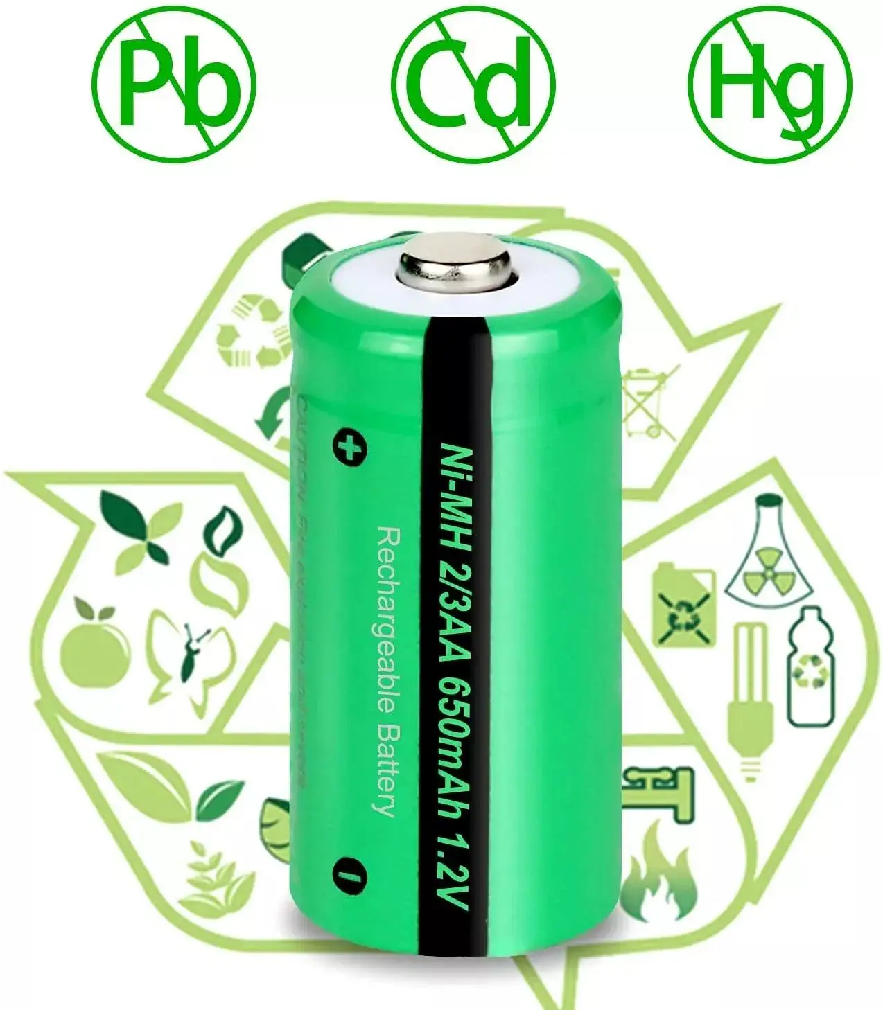 Аккумуляторная батарея PKCELL 2/3AA 650 мАч