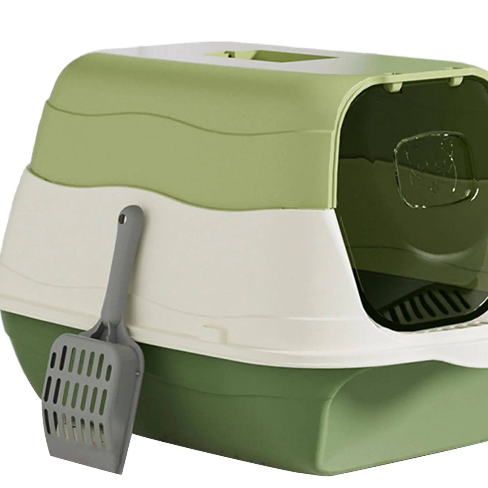 Ящик для кошачьего туалета с капюшоном закрытым и ящиком песочницей на