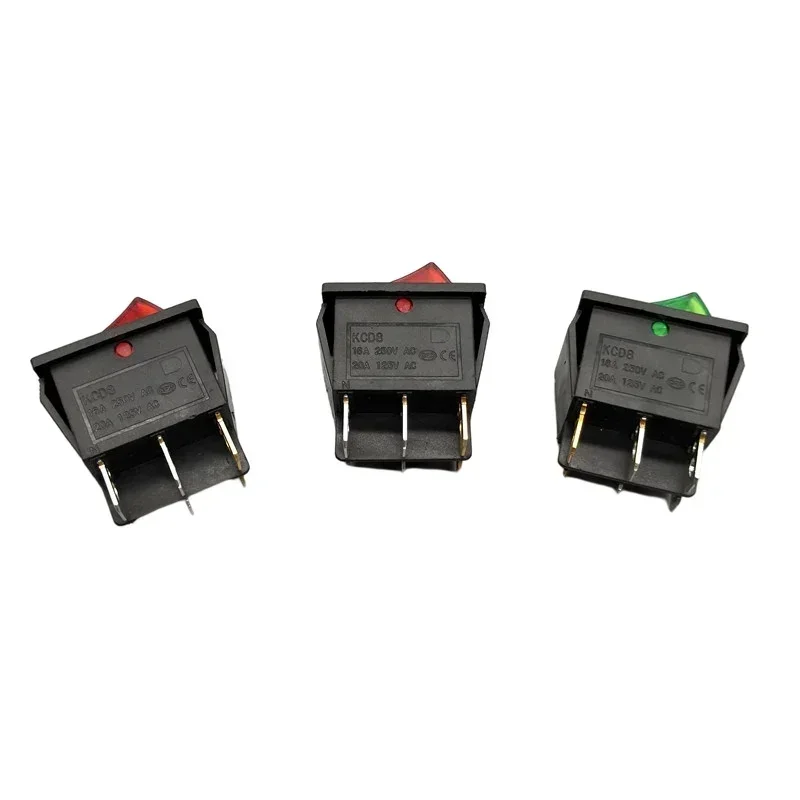 1 шт. KCD8 6-контактный 16 А 250 в 20 125 двойной фотоэлемент Переключатель клавишный
