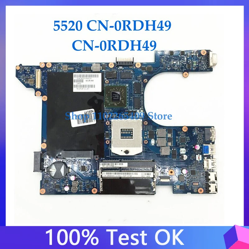 RDH49 0RDH49 CN-0RDH49 Mainboard For Dell Vostro 15R 5520 3560 7520 Laptop Motherboard LA-8241P HD7600M SLJ8C 100%Full Tested OK
