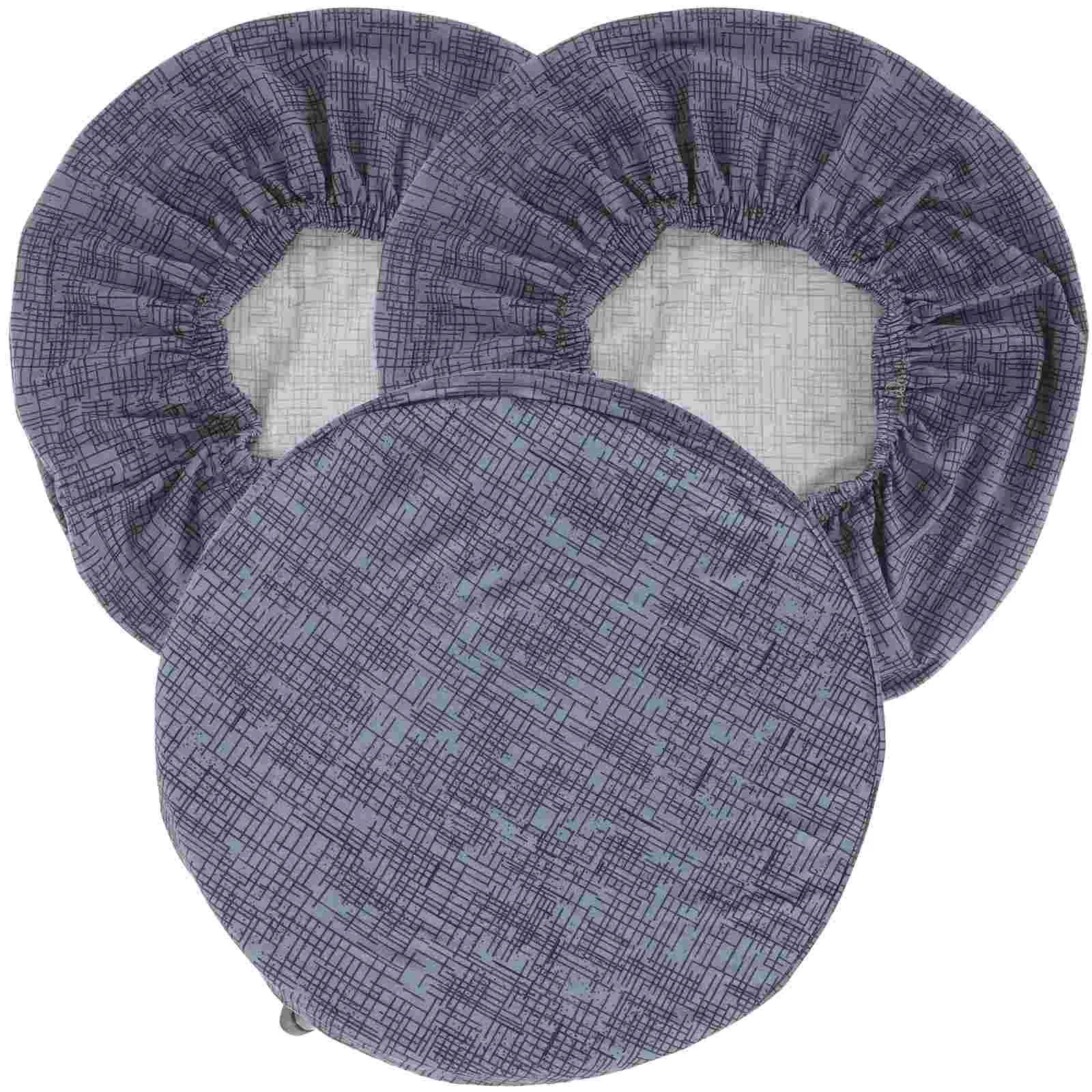

3pcs Elastic Replacement Stool Cover Stool Protector Stool Cushion Slipcover Round Stool Cover Revolving Stool Cover