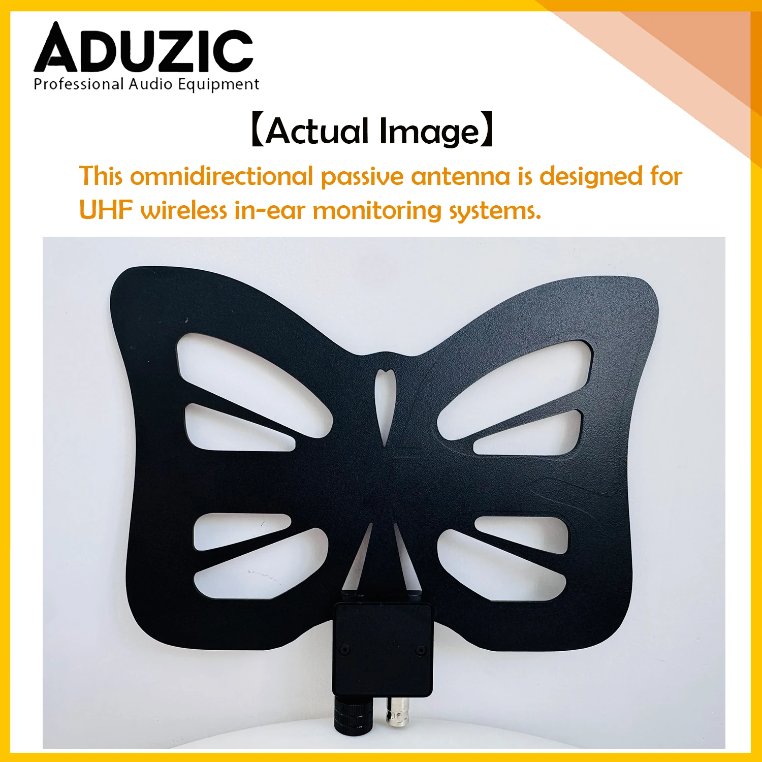 Фото Пассивная всенаправленная антенна Aduzic BT01 450-970 МГц BNC для беспроводной системы IEM (внутриканальных мониторов) UHF для сценических выступлений №5