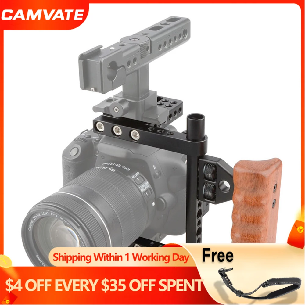 Камера CAMVATE для Canon 50D/40D/30D/6D/7D/80D/90D/Mark11/5D Mark11/5DSR/5DS/Nikon D800/D7000/D7100/D610/sony A99