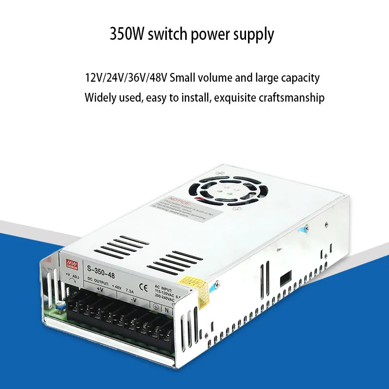 220 Вт, 48 В, импульсный источник питания, S-350-5V/12 В/24 В/36 В/48 В, драйвер об/мин, источник питания постоянного тока