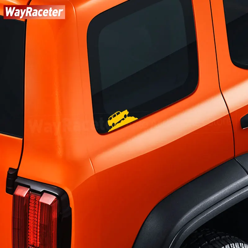 2 шт. креативные наклейки на окна автомобиля зеркало заднего вида отражающая