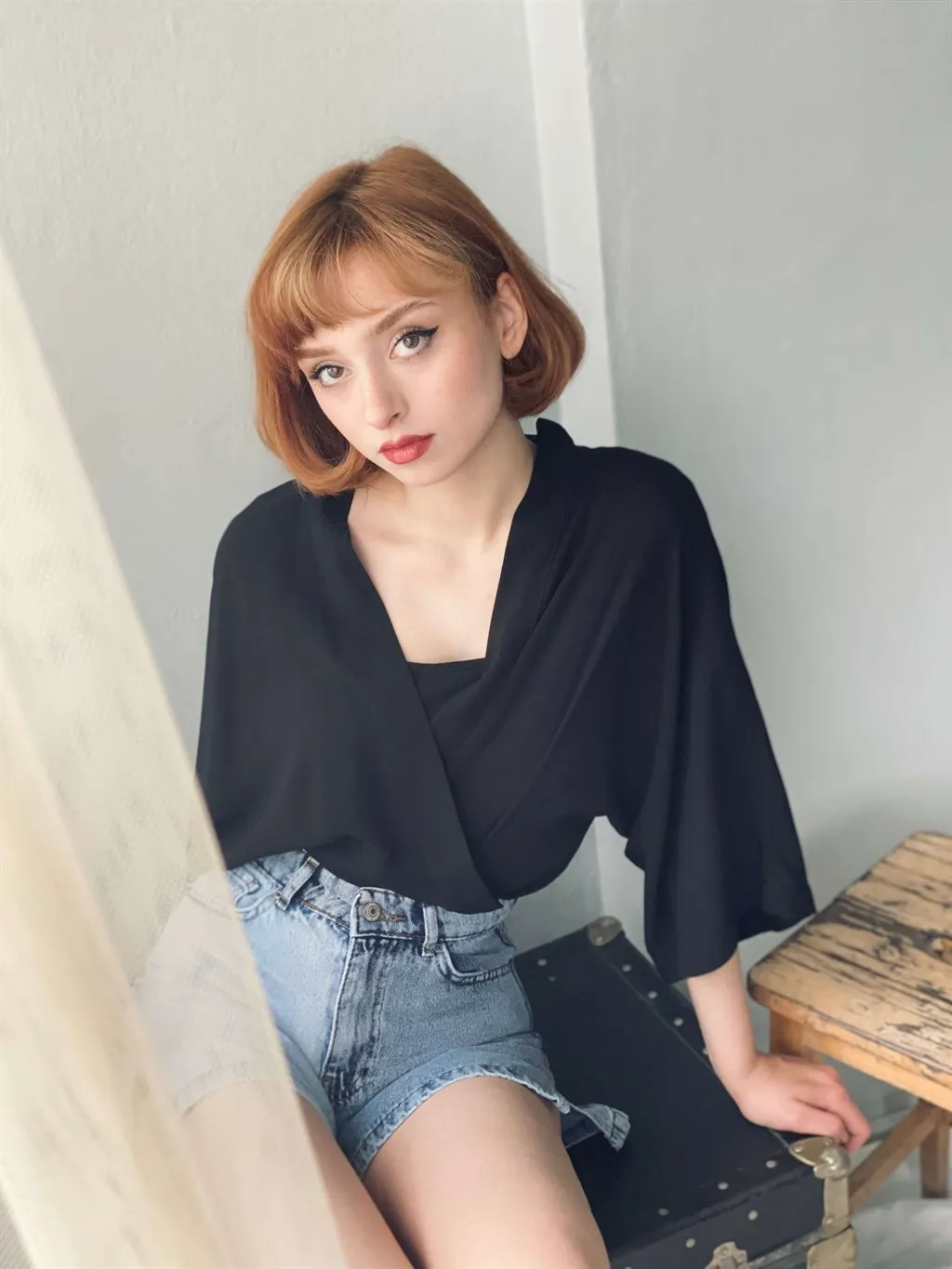 

Женское кимоно ретро-дизайна, повседневное женское стандартное мини-кимоно черного цвета