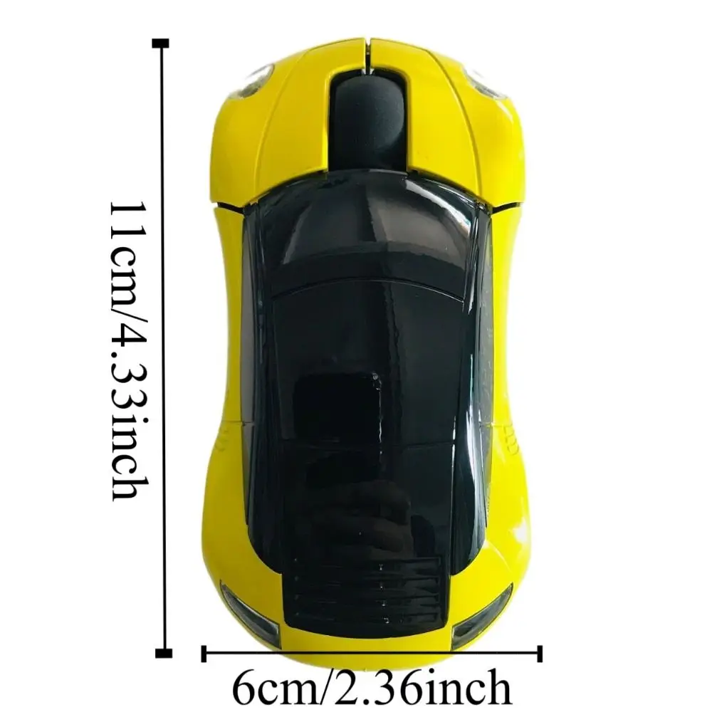 Беспроводная мышь для спортивного автомобиля 2 4 ГГц 1600 точек на дюйм низкое
