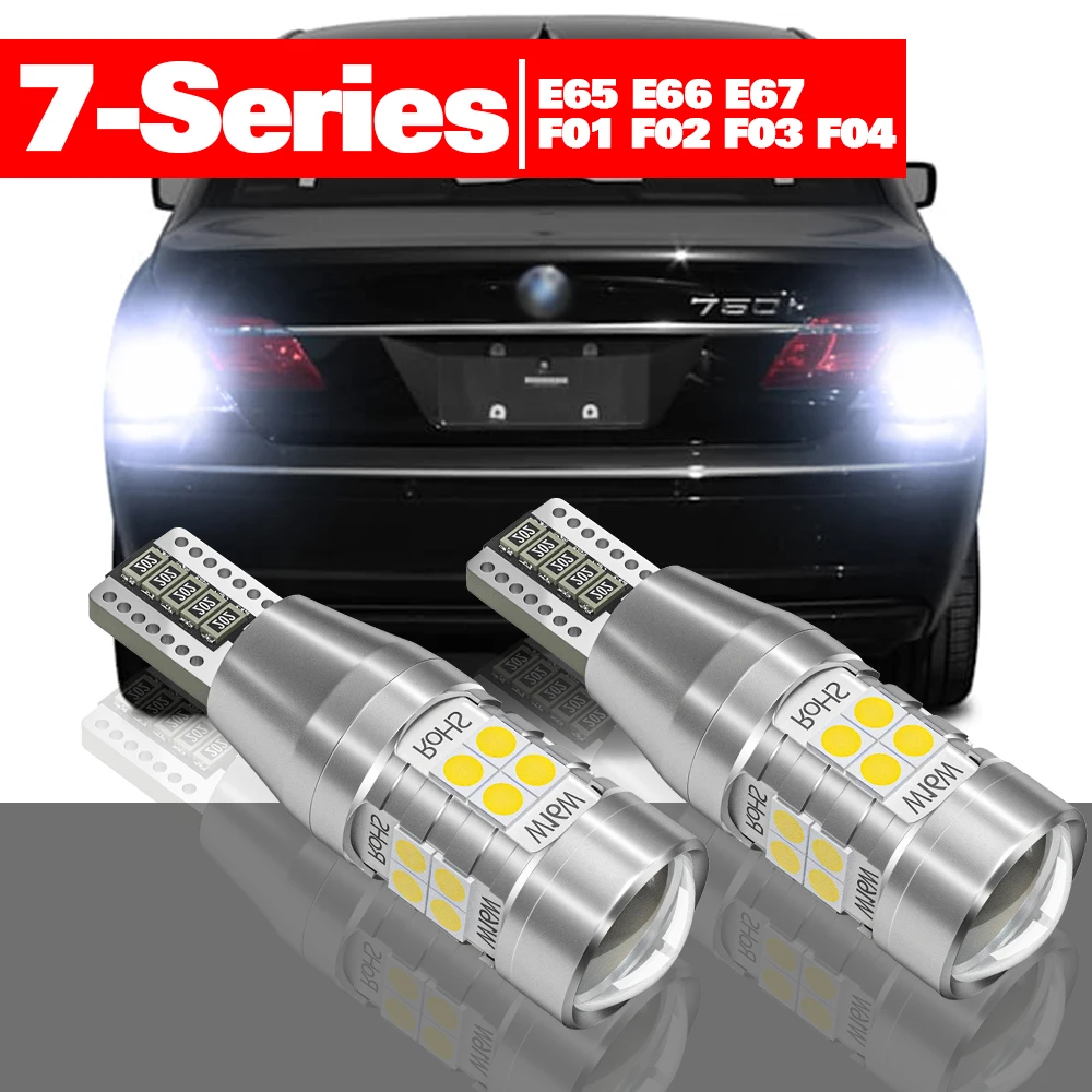 

For BMW 7 Series E65 E66 E67 F01 F02 F03 F04 2001-2015 Accessories 2pcs LED Reverse Light Backup Lamp 2010 2011 2012 2013 2014