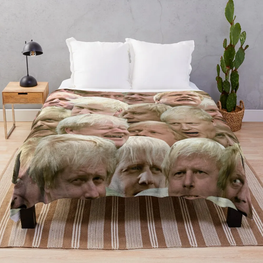 

Boris Johnson Throw Blanket Giant Sofa Knit Blanket