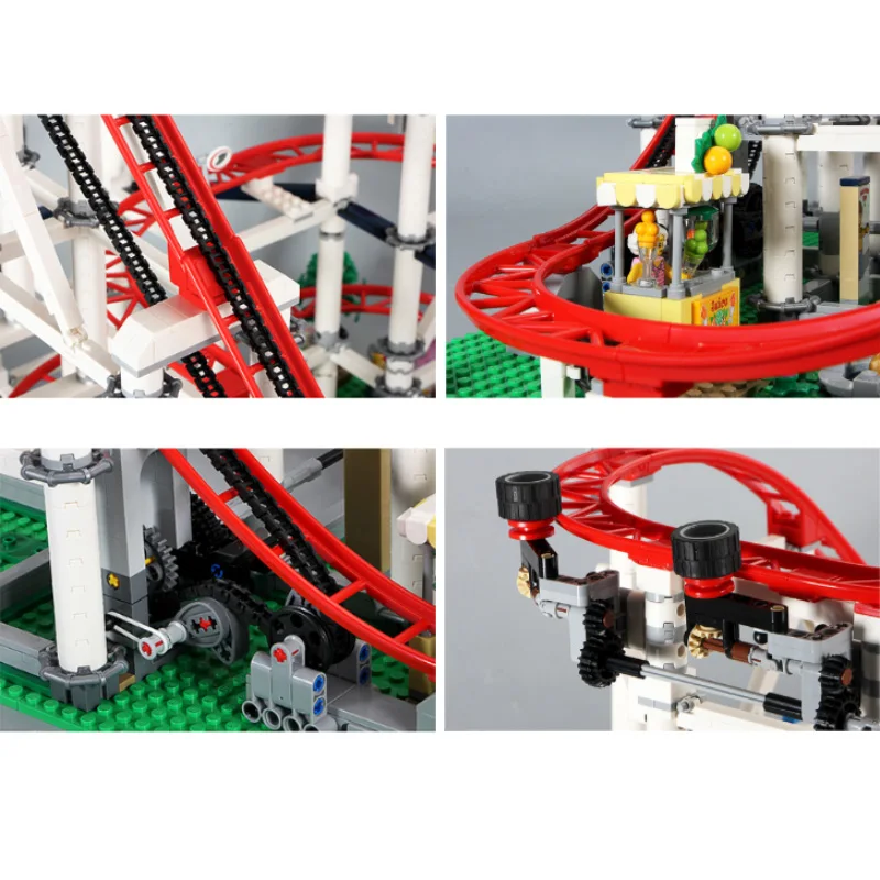 С оригинальной коробкой 4619 шт. мотор Fairground большие американские горки