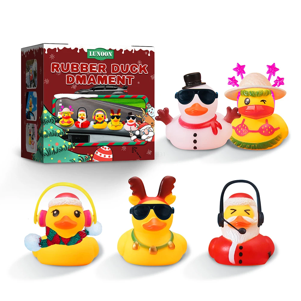 Rubber Duck Bath Waterfloating Toy Smooth Floater Bath Toys Portable Decorations Baby Toys Safety for Children Party Gifts