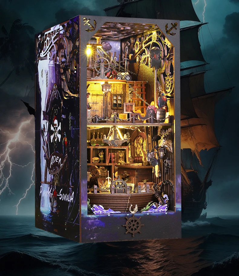 Новый Деревянный Кукольный Домик Семейный Дом С Книжной Полкой Набор Игрушечной