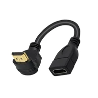 hdmi cable right angle 90 270degree 4k30hz 3d hdmi cable ethernet and audio return arc for projector ps5 ps4 cable hdmi