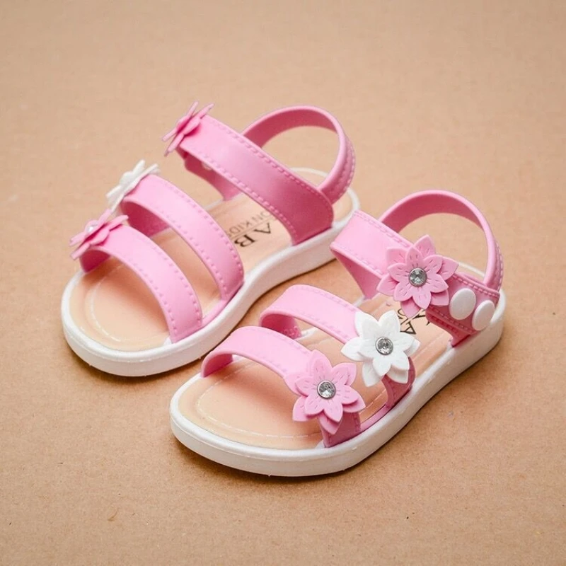 

Zapatos Niña Cute Flower Sandals Summer Children Shoe for Girl Student Shoe Girl Shoe Princess Shoe Soft Sole Kid Shoe Sandalias